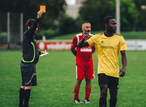 corner kick in action