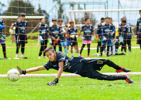 youth soccer league practice