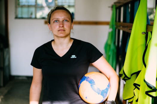 soccer player in deep focus