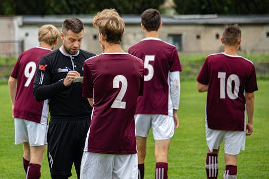 referee making a call during a soccer game