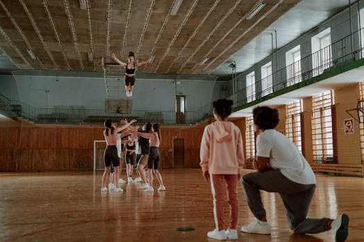 team practicing basic formations